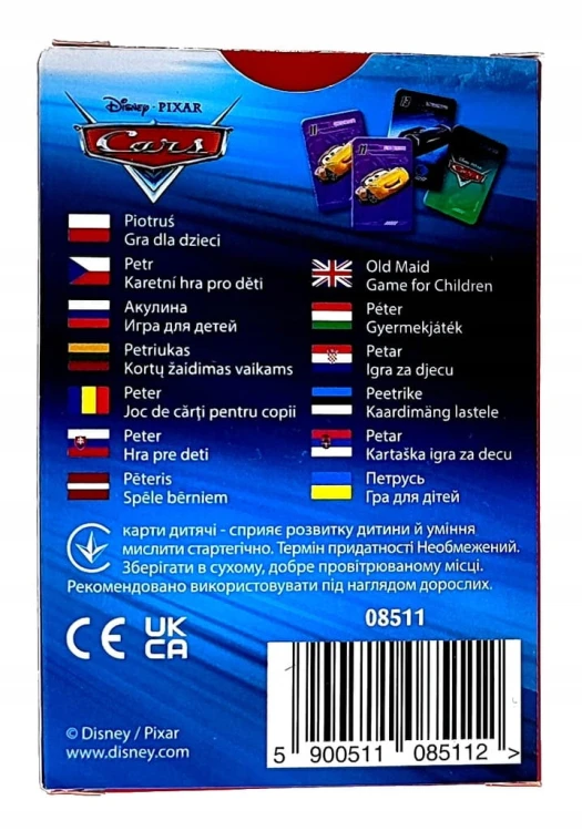 Karty Piotruś - Disney Cars