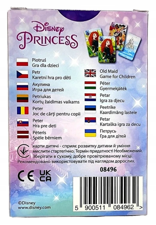Karty Piotruś - Disney Księżniczki