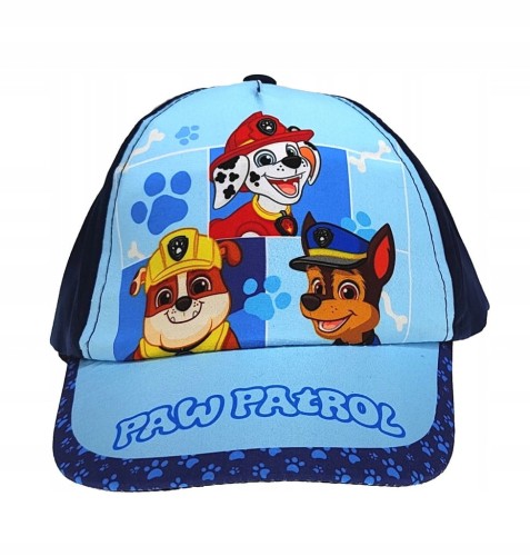 Granatowa czapka z daszkiem Psi Patrol Chase, Marshall, Rubble - 51 cm