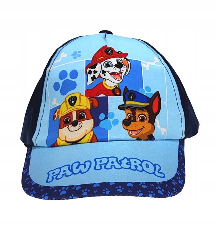 Granatowa czapka z daszkiem Psi Patrol Chase, Marshall, Rubble - 51 cm