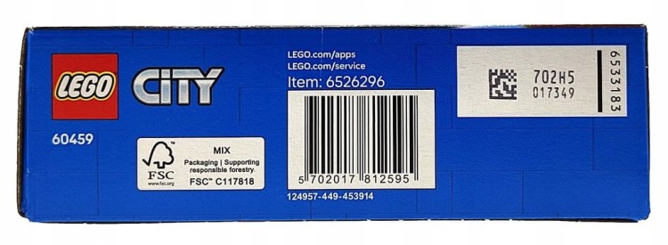 LEGO City Zestaw wyścigówek: samolot kontra łóżko szpitalne 60459