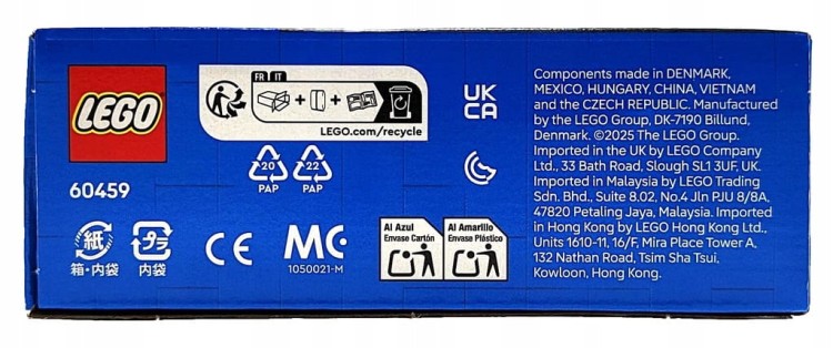 LEGO City Zestaw wyścigówek: samolot kontra łóżko szpitalne 60459