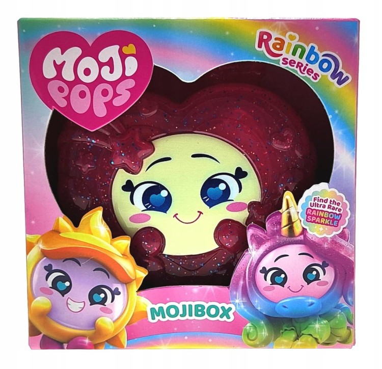 Słodkie serduszko MojiPops Rainbow series.