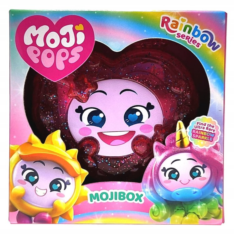 Słodkie serduszko MojiPops Rainbow series.