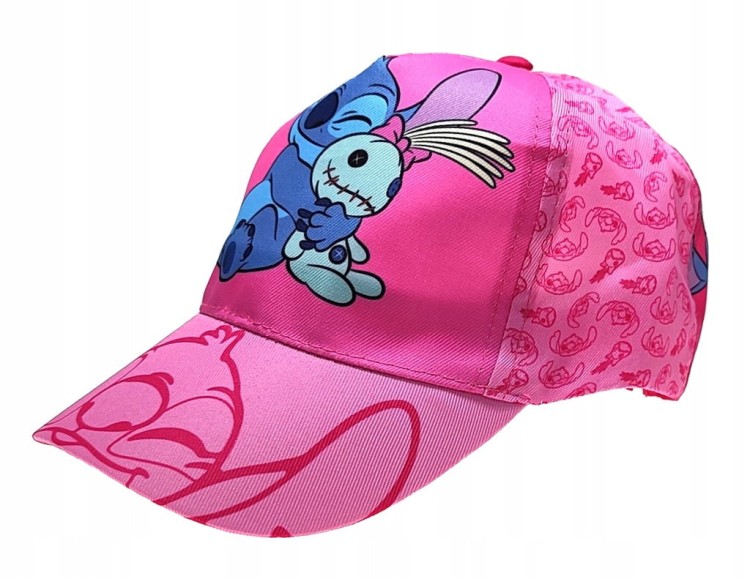 Różowa czapka z daszkiem Disney Stitch - 55 cm