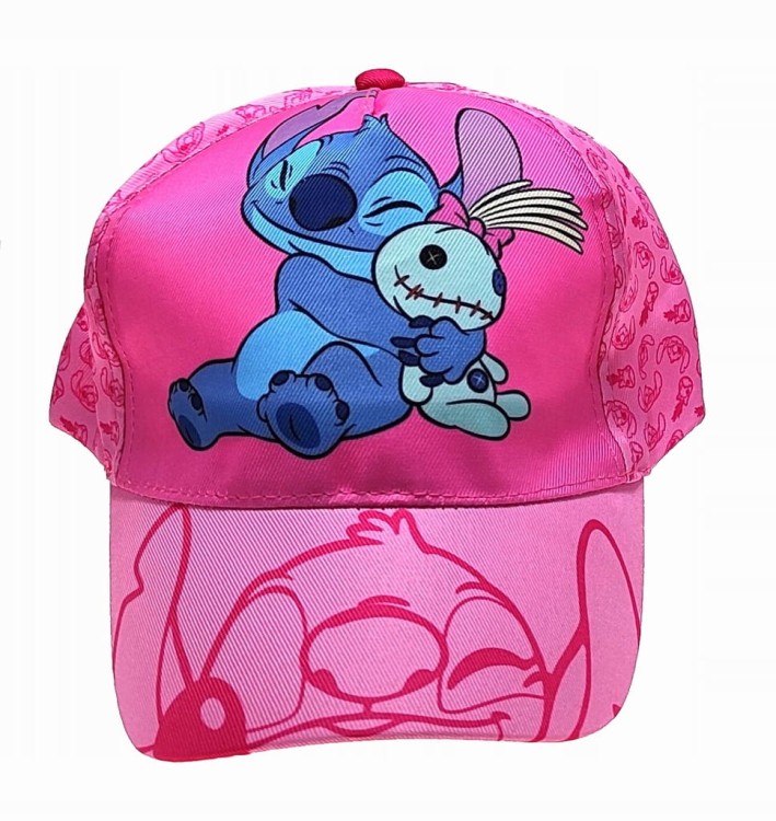 Różowa czapka z daszkiem Disney Stitch - 53 cm