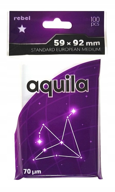Koszulki na karty Rebel (59x92 mm) Aquila Standard European Medium 100 szt.