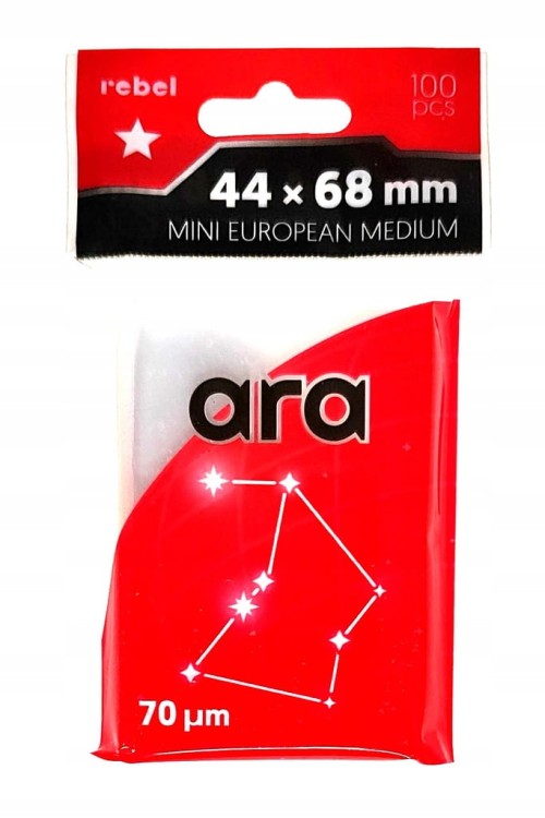 Koszulki na karty Rebel (44x68 mm) Ara Mini European Medium - 100 sztuk