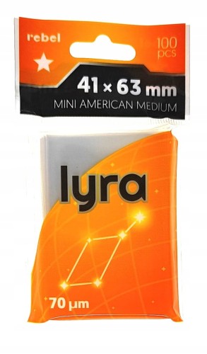 Koszulki na karty Rebel (41x63 mm) Lyra Mini American Medium - 100 sztuk