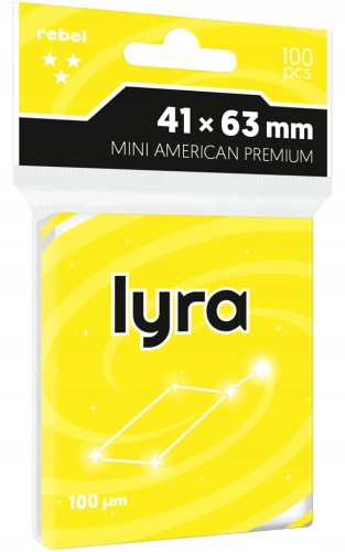 Koszulki na karty Rebel (41x63 mm) Lyra Mini American Premium 100 szt