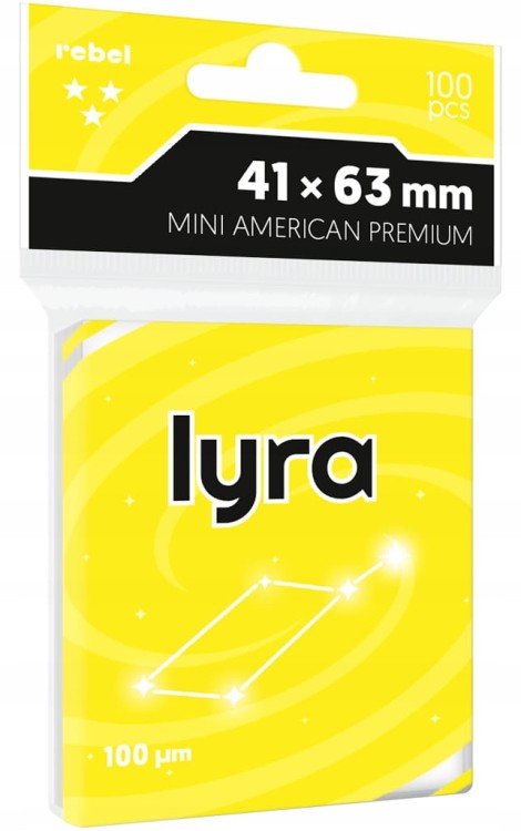Koszulki na karty Rebel (41x63 mm) Lyra Mini American Premium 100 szt