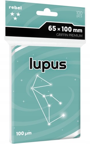 Koszulki na karty Rebel (65x100 mm) Lupus Griffin Premium 100 szt