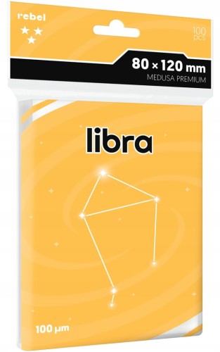 Koszulki na karty Rebel (80x120 mm) Libra Medusa Premium 100 szt