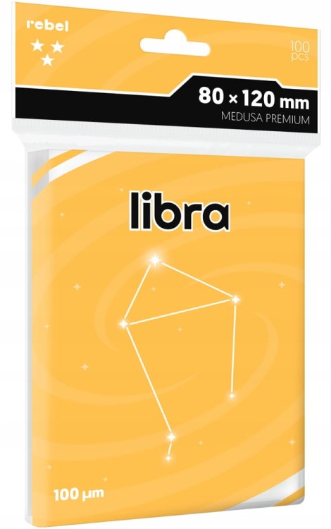 Koszulki na karty Rebel (80x120 mm) Libra Medusa Premium 100 szt