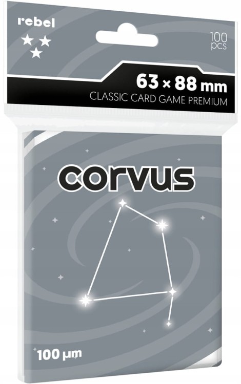 Koszulki na karty Rebel (63x88 mm) Corvus Classic Card Game Premium 100 szt