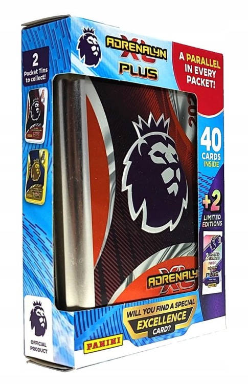 Mini puszka kolekcjonera Panini Premier League 2025 Adrenalyn XL plus