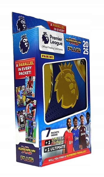 Puszka kolekcjonera Panini Premier League 2025 Adrenalyn XL plus