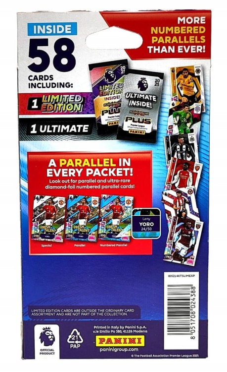 Puszka kolekcjonera Panini Premier League 2025 Adrenalyn XL plus