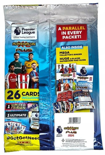 Zestaw startowy Panini Premier League 2025 Adrenalyn XL plus