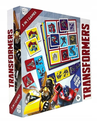 Transformers gra 3w1 (Lotto, Domino, Memo).