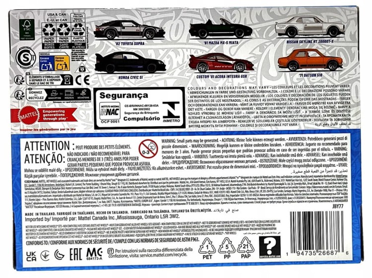 Hot Wheels Silver Series Streets of Japan 6-pak