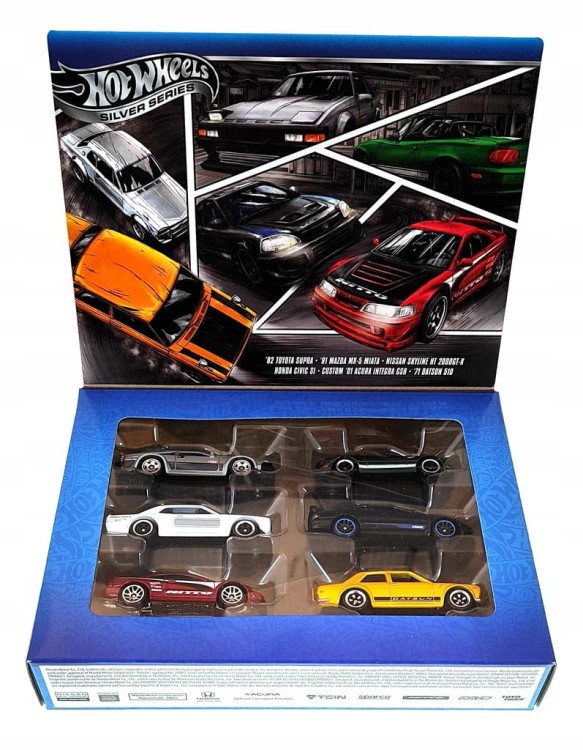 Hot Wheels Silver Series Streets of Japan 6-pak