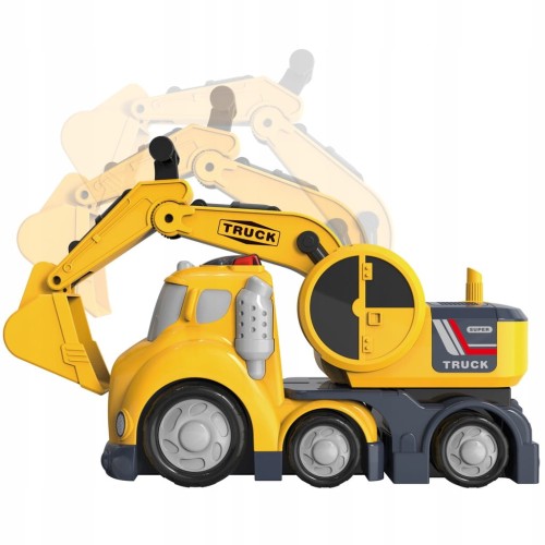 Woopie Ciężarówka budowlana z łyżką + dźwięk