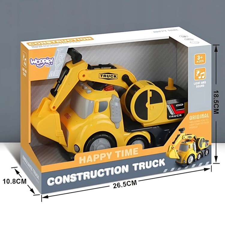Woopie Ciężarówka budowlana z łyżką + dźwięk