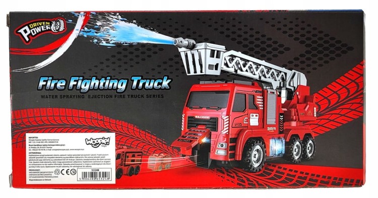 Woopie Interaktywny wóz strażacki z ruchomą drabiną