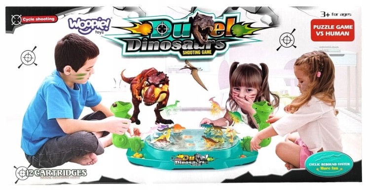 WOOPIE Bitwa Dinozaurów gra zręcznościowa strzelanka