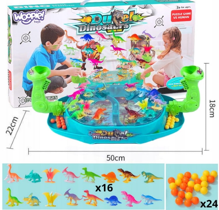 WOOPIE Bitwa Dinozaurów gra zręcznościowa strzelanka