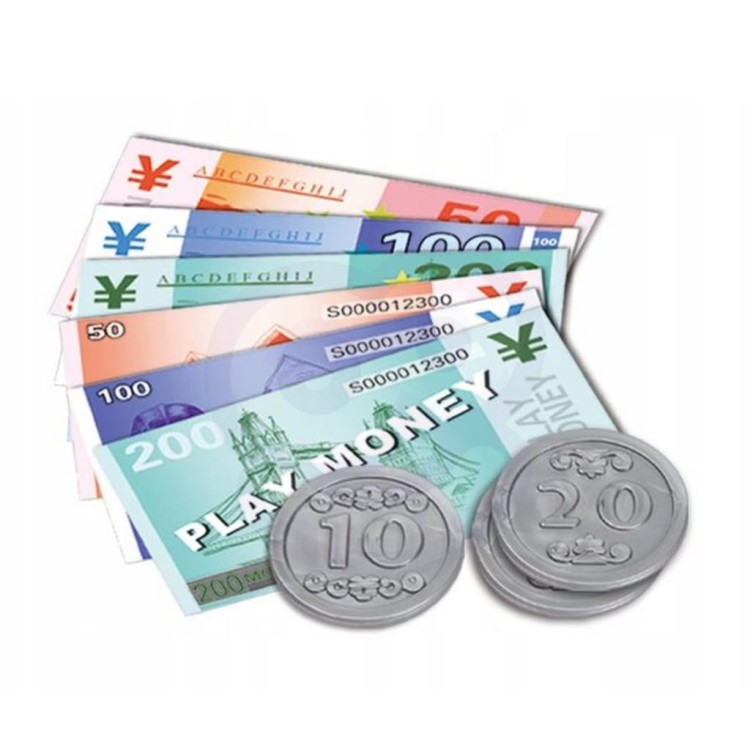 Woopie Kasa sklepowa z półką i akcesoriami.