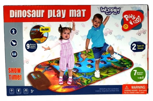WOOPIE Duża interaktywna mata muzyczna dinozaury XL