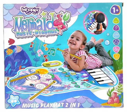 WOOPIE Interaktywna mata muzyczna Syrenka 2w1