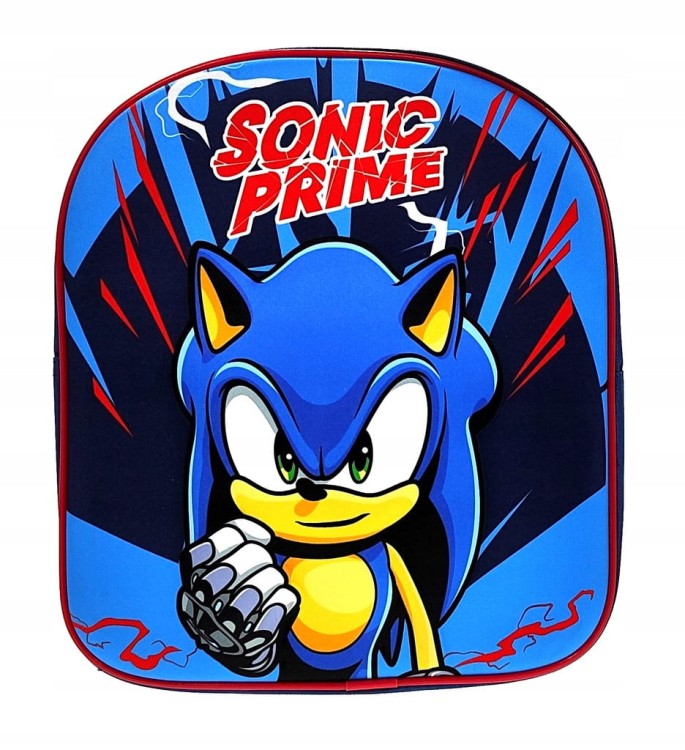 Plecak 3D przedszkolny - Sonic Prime 30 x 26 x 10 cm