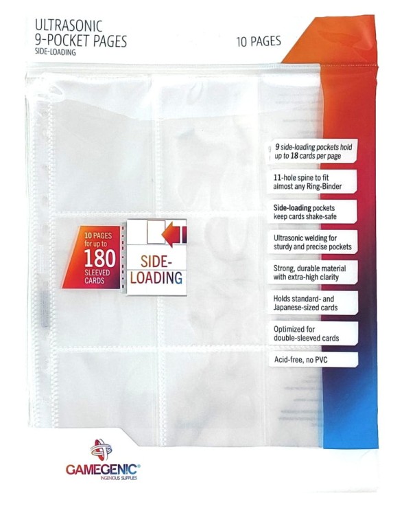 Koszulki Gamegenic: Ultrasonic 9-Pocket Pages Sideloading (10 szt)