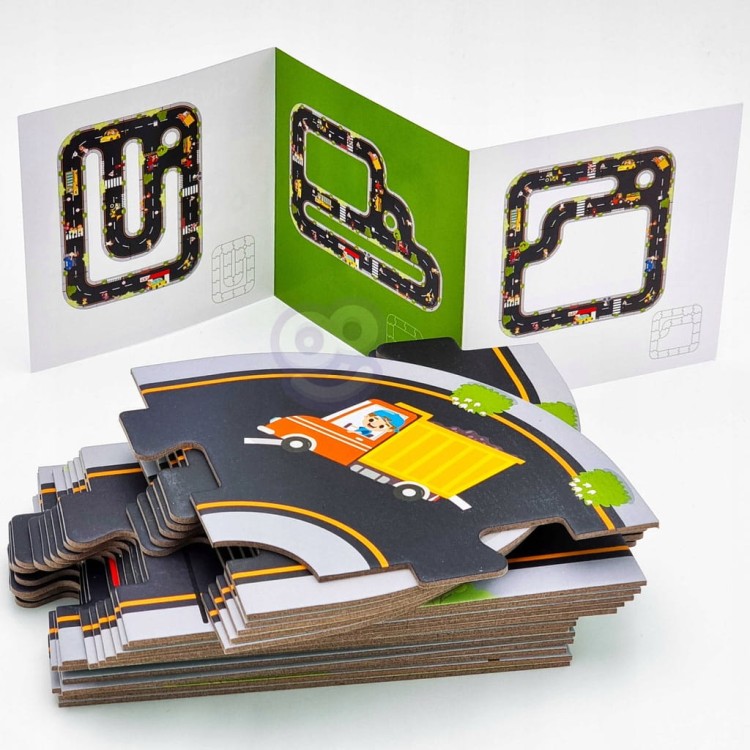 WOOPIE GREEN Makieta puzzle - Droga dla dzieci, autostrada