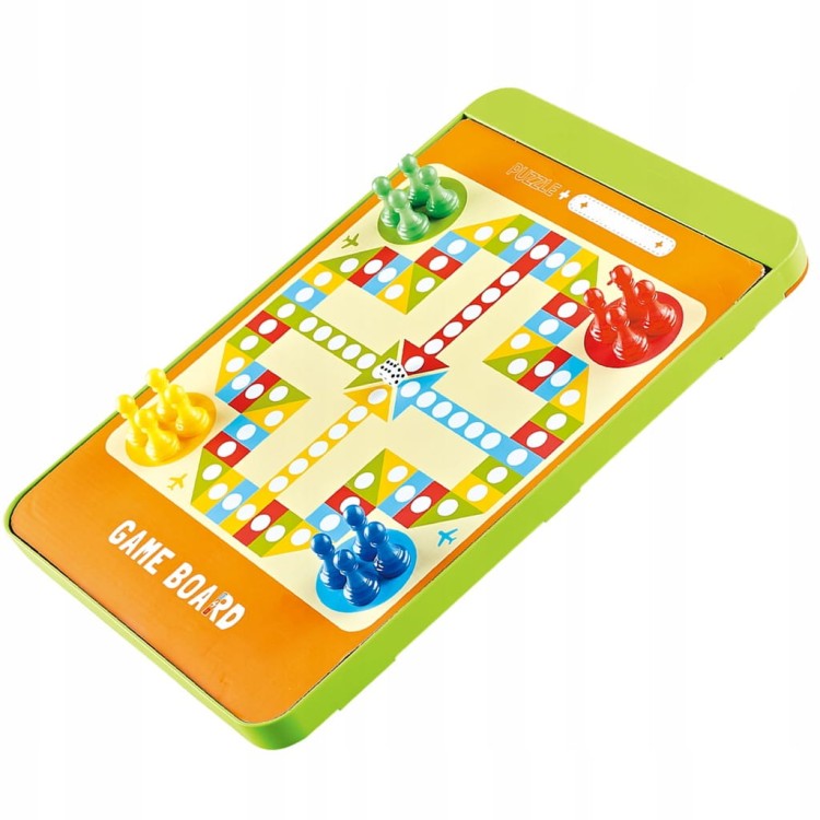 WOOPIE 2w1 Magnetyczny labirynt dinozaury + Gra chińczyk