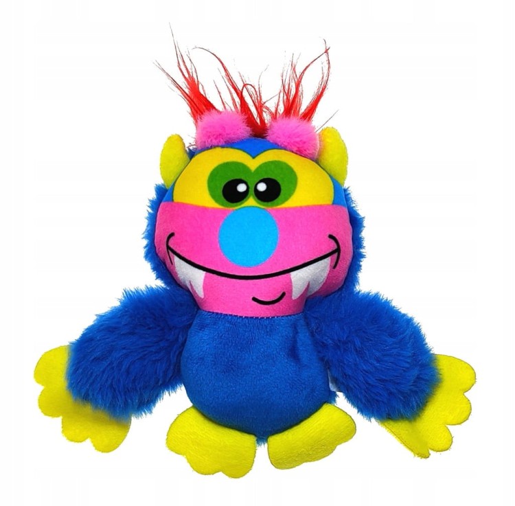 Zabawka dla psa z piszczałką - Niebieski potwór