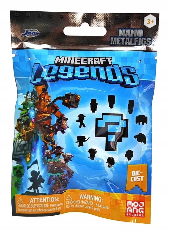 Metalowa mini figurka Minecraft - saszetka niespodzianka.