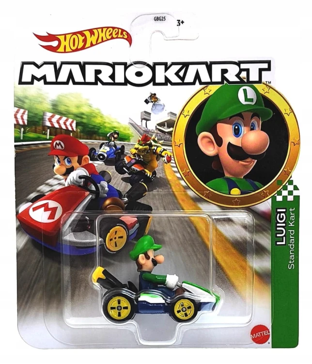 Hot Wheels Mario Kart - Luigi Standard Kart