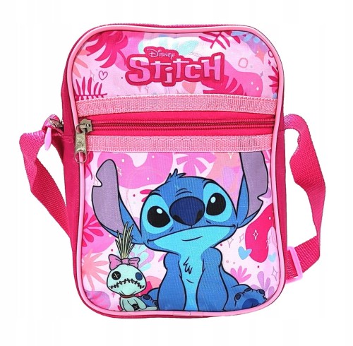 Różowa torba listonoszka Disney Stitch 20,5 x 15 cm
