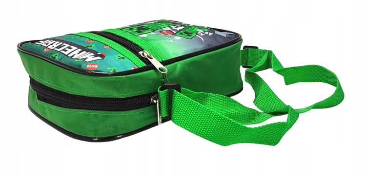 Zielona torba listonoszka Minecraft 20,5 x 15 cm