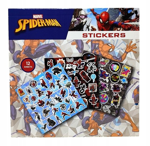 Mini książeczka z naklejkami Marvel Spider-Man 10 x 10 cm.