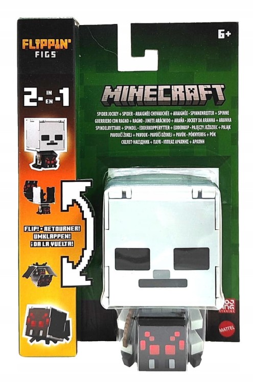 Figurka Minecraft Flippin' Figs - Pajęczy jeździec + pająk