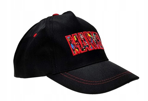 Czarna czapka z daszkiem Marvel - 52 cm