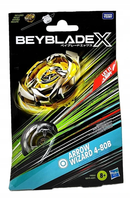 Żółty bączek Beyblade X -Arrow Wizard 4-80B.