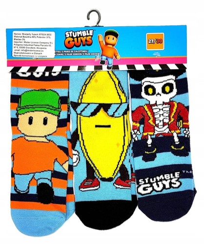 3-pak Skarpetki Stumble Guys 27/30