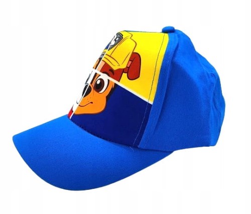 Czapka z daszkiem Psi Patrol Chase, Rubble, Marshall - niebieska 54 cm
