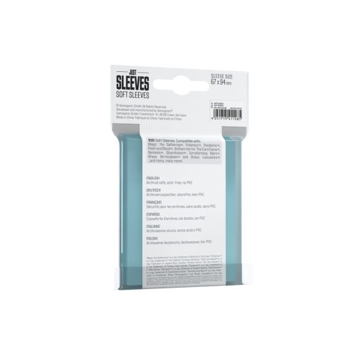 Koszulki na karty Gamegenic: Soft Sleeves - (67x94 mm) 100 sztuk